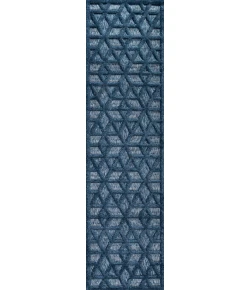 Jonathany Ibiza IBZ102B Navy Area Rug 2 ft. 2 in. X 8 ft. Runner