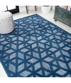 Jonathany Ibiza IBZ102B Navy Area Rug 5 ft. 3 in. X 7 ft. 7 in. Rectangle