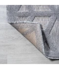 Talaia Neutral Geometric Light Gray 5' Square Indoor/Outdoor Area Rug