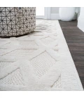Talaia Neutral Geometric Ivory 2 ft. x 8 ft. Indoor/Outdoor Runner Rug