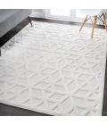 Talaia Neutral Geometric Ivory 3 ft. x 5 ft. Indoor/Outdoor Area Rug