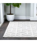 Talaia Neutral Geometric Ivory 3 ft. x 5 ft. Indoor/Outdoor Area Rug