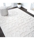 Talaia Neutral Geometric Ivory 3 ft. x 5 ft. Indoor/Outdoor Area Rug