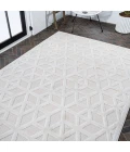 Talaia Neutral Geometric Ivory 3 ft. x 5 ft. Indoor/Outdoor Area Rug