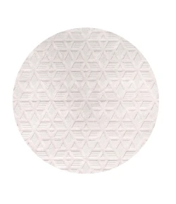 Jonathany Ibiza IBZ102D Ivory Area Rug 5 ft. 3 in. X 5 ft. 3 in. Round