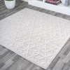 Jonathany Ibiza IBZ102D Ivory Area Rug 5 ft. 3 in. X 5 ft. 3 in. Square