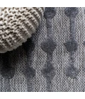 Peralta Moroccan Diamond Dark Gray 2 ft. x 8 ft. Indoor/Outdoor Runner Rug