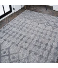 Peralta Moroccan Diamond Dark Gray 3 ft. x 5 ft. Indoor/Outdoor Area Rug