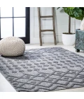 Peralta Moroccan Diamond Dark Gray 3 ft. x 5 ft. Indoor/Outdoor Area Rug