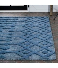 Peralta Moroccan Diamond Navy 3 ft. x 5 ft. Indoor/Outdoor Area Rug