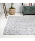 Peralta Moroccan Diamond Light Gray 3 ft. x 5 ft. Indoor/Outdoor Area Rug