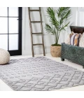 Peralta Moroccan Diamond Light Gray 3 ft. x 5 ft. Indoor/Outdoor Area Rug