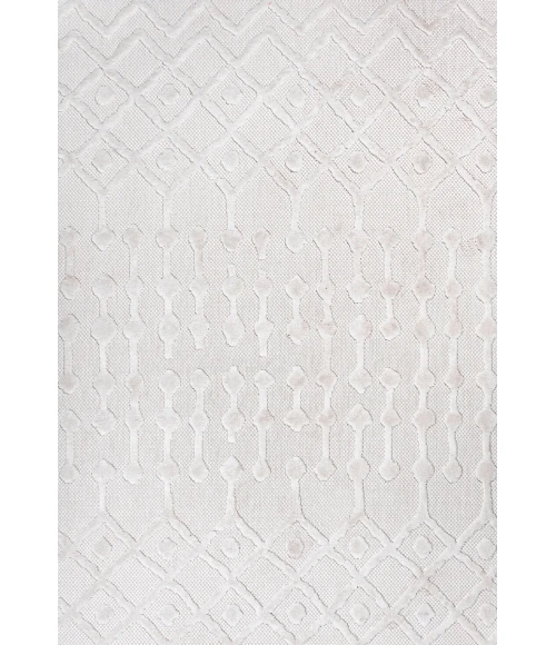 Peralta Moroccan Diamond Ivory 3 ft. x 5 ft. Indoor/Outdoor Area Rug