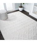 Peralta Moroccan Diamond Ivory 3 ft. x 5 ft. Indoor/Outdoor Area Rug