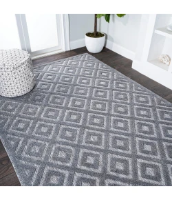 Jonathany Ibiza IBZ104A Dark Gray Area Rug 3 ft. 11 in. X 6 ft. Rectangle
