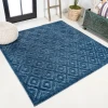 Jonathany Ibiza IBZ104B Navy Area Rug 5 ft. 3 in. X 5 ft. 3 in. Square
