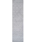 Portmany Neutral Diamond Trellis Light Gray 2 ft. x 8 ft. Indoor/Outdoor Runner Rug