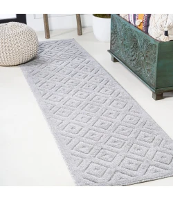 Jonathany Ibiza IBZ104C Light Gray Area Rug 2 ft. 2 in. X 8 ft. Runner