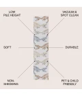 Jonathan Y KIDS WASHABLE Cream MOH200A 2ft. X 7ft.-10in. Rect. Rug
