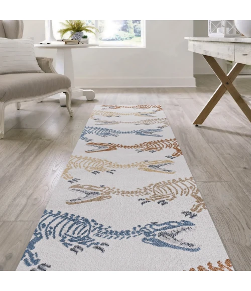 Jonathan Y KIDS WASHABLE Cream MOH200A 2ft. X 7ft.-10in. Rect. Rug
