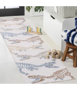 Jonathan Y KIDS WASHABLE Cream MOH200A 2ft. X 7ft.-10in. Rect. Rug