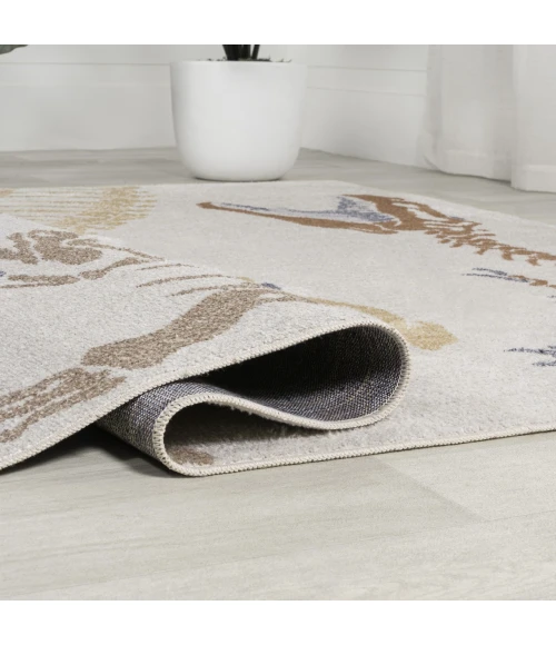 Jonathan Y KIDS WASHABLE Cream MOH200A 2ft. X 7ft.-10in. Rect. Rug