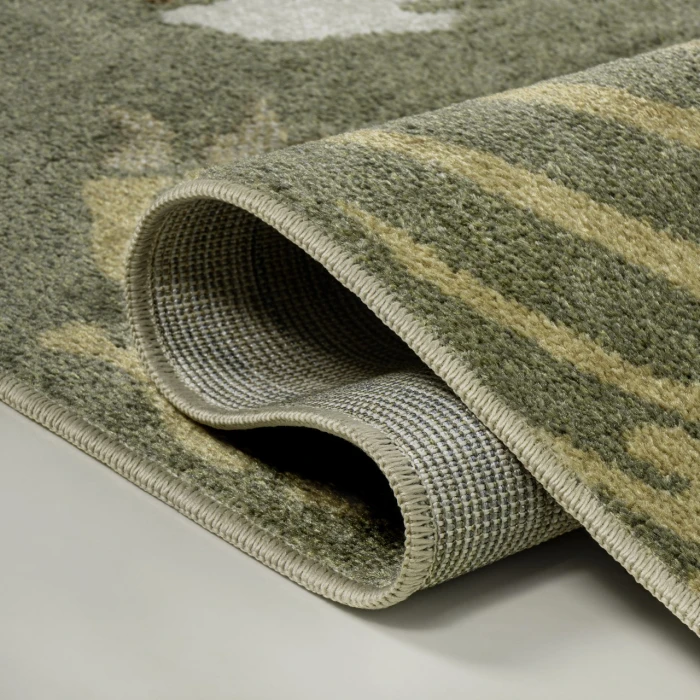 Jonathan Y KIDS WASHABLE Green KDW103C-4 2ft.-11in. X 4ft.-11in. Rect. Rug