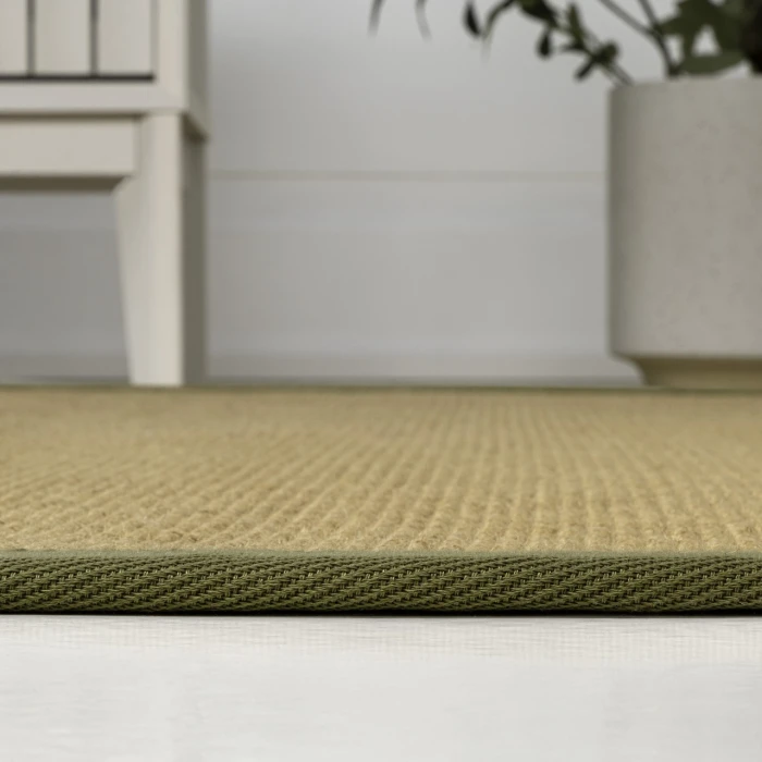 Jonathan Y KEATON CUSTOM JUTE Green KTN100E 5ft. X 8ft. Rect. Rug