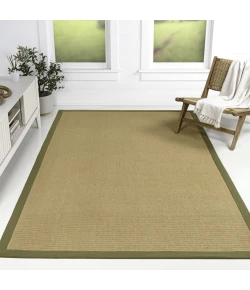 Jonathan Y KEATON CUSTOM JUTE Green KTN100E 3ft. X 5ft. Rect. Rug