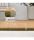 Jonathan Y KEATON CUSTOM JUTE Green KTN100E 5ft. X 8ft. Rect. Rug