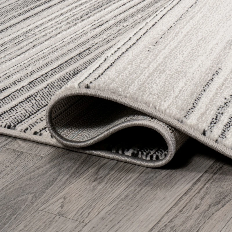 Austin Gradient Striped Gray/Black 2 ft. x 8 ft. Runner Rug