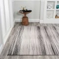 Austin Gradient Striped Gray/Black 4 ft. x 6 ft. Area Rug