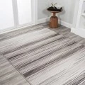 Austin Gradient Striped Gray/Black 4 ft. x 6 ft. Area Rug