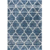 Jonathany Malibu Shag MBS100B Indigo Blue/Ivory Area Rug 5 ft. 3 in. X 7 ft. 7 in. Rectangle