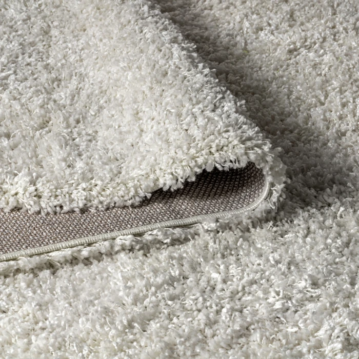 Mercer Shag Plush Tassel White 5 ft. x 8 ft. Area Rug
