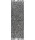 Mercer Shag Plush Tassel Charcoal 2 ft. x 8 ft. Runner Rug