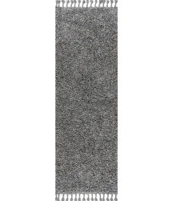Jonathany Mercer Shag MCR100B Charcoal Area Rug 2 ft. 3 in. X 8 ft. Runner