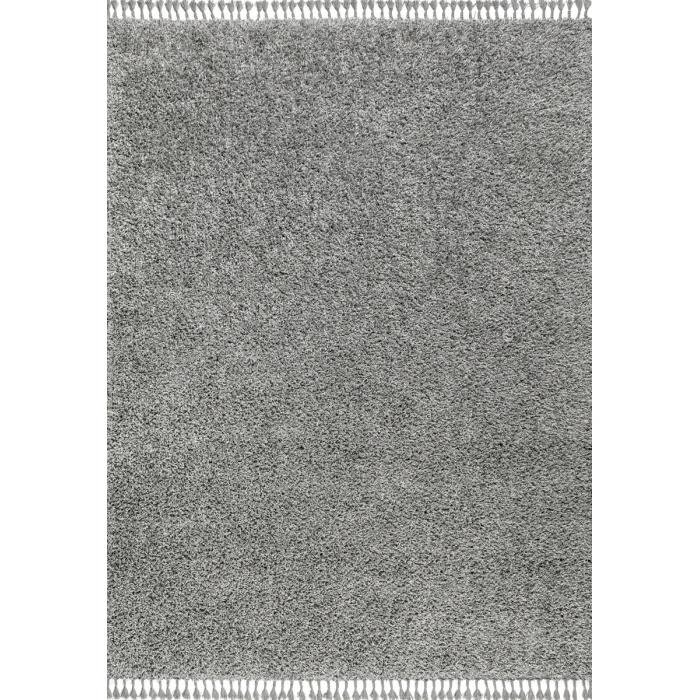 Mercer Shag Plush Tassel Charcoal 5 ft. x 8 ft. Area Rug