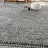 Jonathany Mercer Shag MCR100B Charcoal Area Rug 5 ft. 3 in. X 7 ft. 6 in. Rectangle