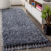 Jonathany Mercer Shag MCR100C Denim Blue Area Rug 2 ft. 3 in. X 8 ft. Runner