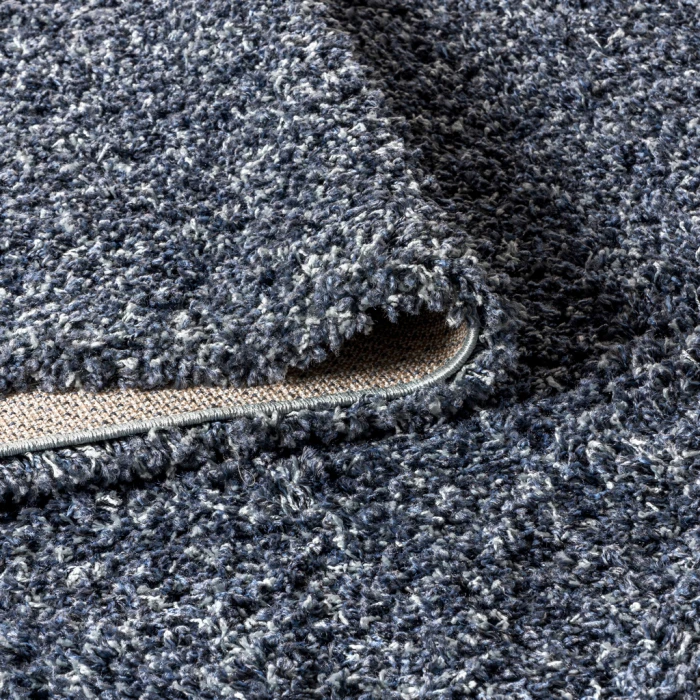 Mercer Shag Plush Tassel Denim Blue 2 ft. x 8 ft. Runner Rug