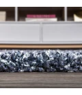 Mercer Shag Plush Tassel Denim Blue 2 ft. x 8 ft. Runner Rug