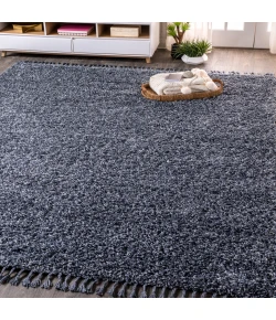 Jonathany Mercer Shag MCR100C Denim Blue Area Rug 5 ft. 3 in. X 7 ft. 6 in. Rectangle