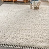 Jonathany Mercer Shag MCR100D Cream Area Rug 5 ft. 3 in. X 7 ft. 6 in. Rectangle