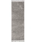 Mercer Shag Plush Tassel Grey 2 ft. x 8 ft. Runner Rug