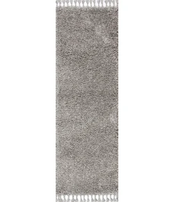 Jonathany Mercer Shag MCR100E Grey Area Rug 2 ft. 3 in. X 8 ft. Runner