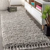 Jonathany Mercer Shag MCR100E Grey Area Rug 2 ft. 3 in. X 8 ft. Runner