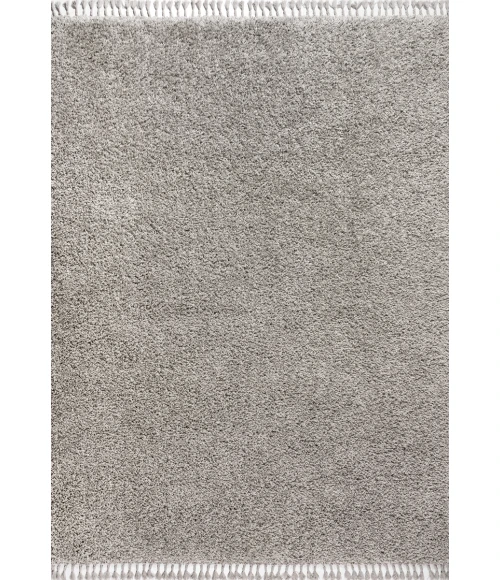 Mercer Shag Plush Tassel Grey 5 ft. x 8 ft. Area Rug