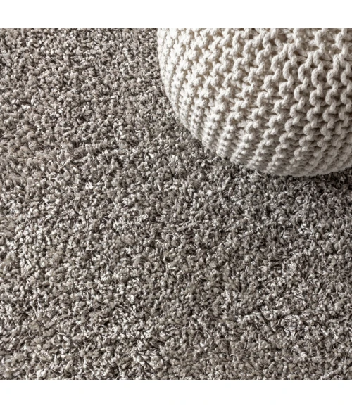 Mercer Shag Plush Tassel Grey 5 ft. x 8 ft. Area Rug