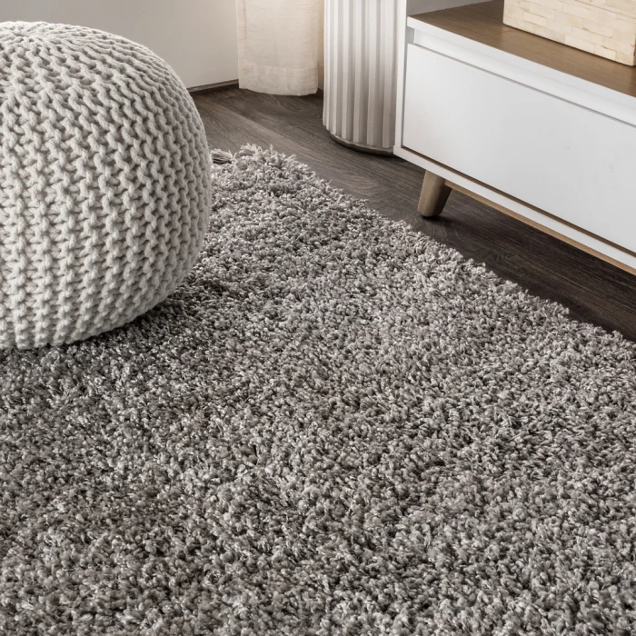 Mercer Shag Plush Tassel Grey 2 ft. x 8 ft. Runner Rug